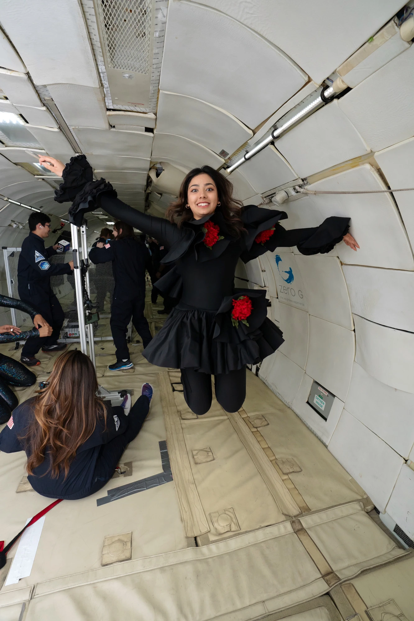 In-flight, crew at work